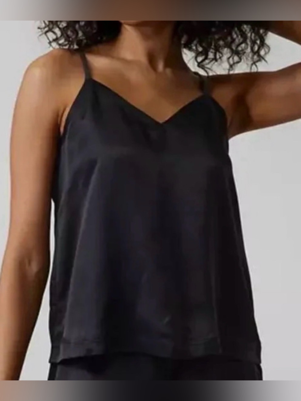 Athleta Calm Cool Sleep Cami Black M